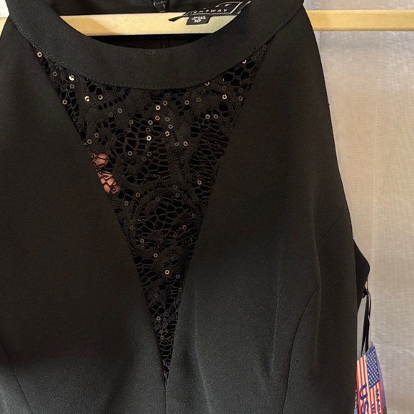 Night Way Collections Black Halter Mini Dress - Picture 3 of 5